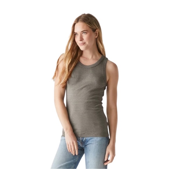 NWT Michael Stars O/S Grey Tank Top - Picture 1 of 6